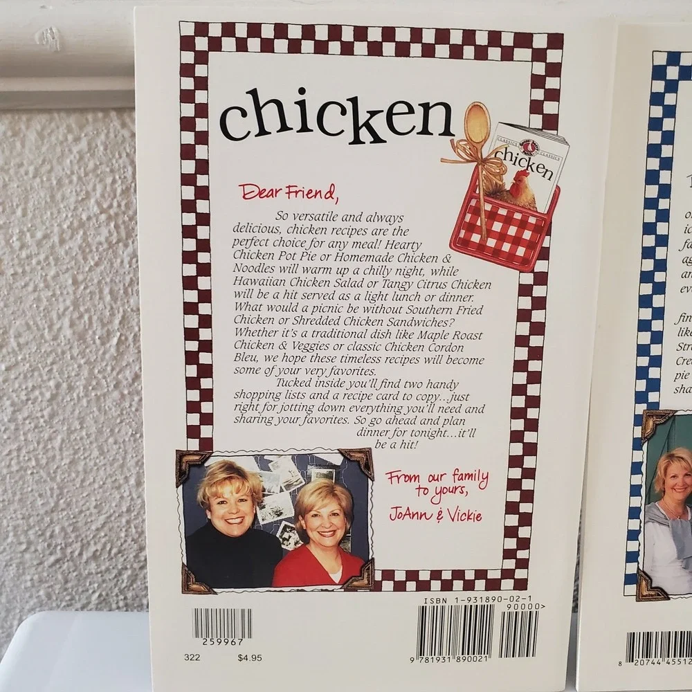Gooseberry Patch Cookbooklet Lot 6 Chicken Pies Tailgating Chili Cocoa Bake Sale